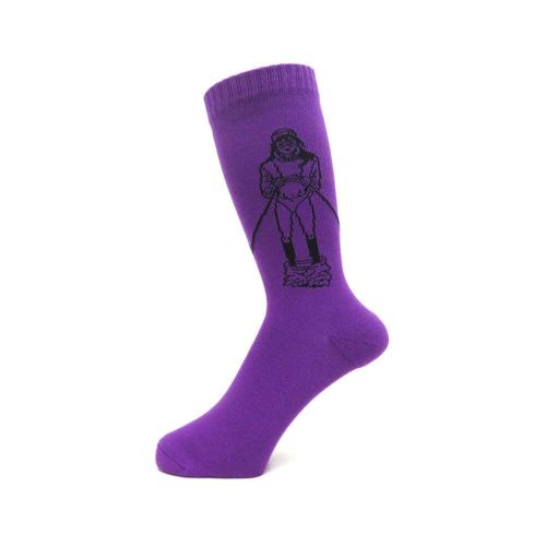 WHIMSY SOCKS ウィムジー ソックス 靴下 TAKE ME SKI PURPLE スケートボード スケボー 1