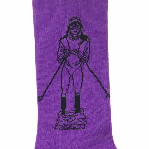 WHIMSY SOCKS ウィムジー ソックス 靴下 TAKE ME SKI PURPLE スケートボード スケボー 4