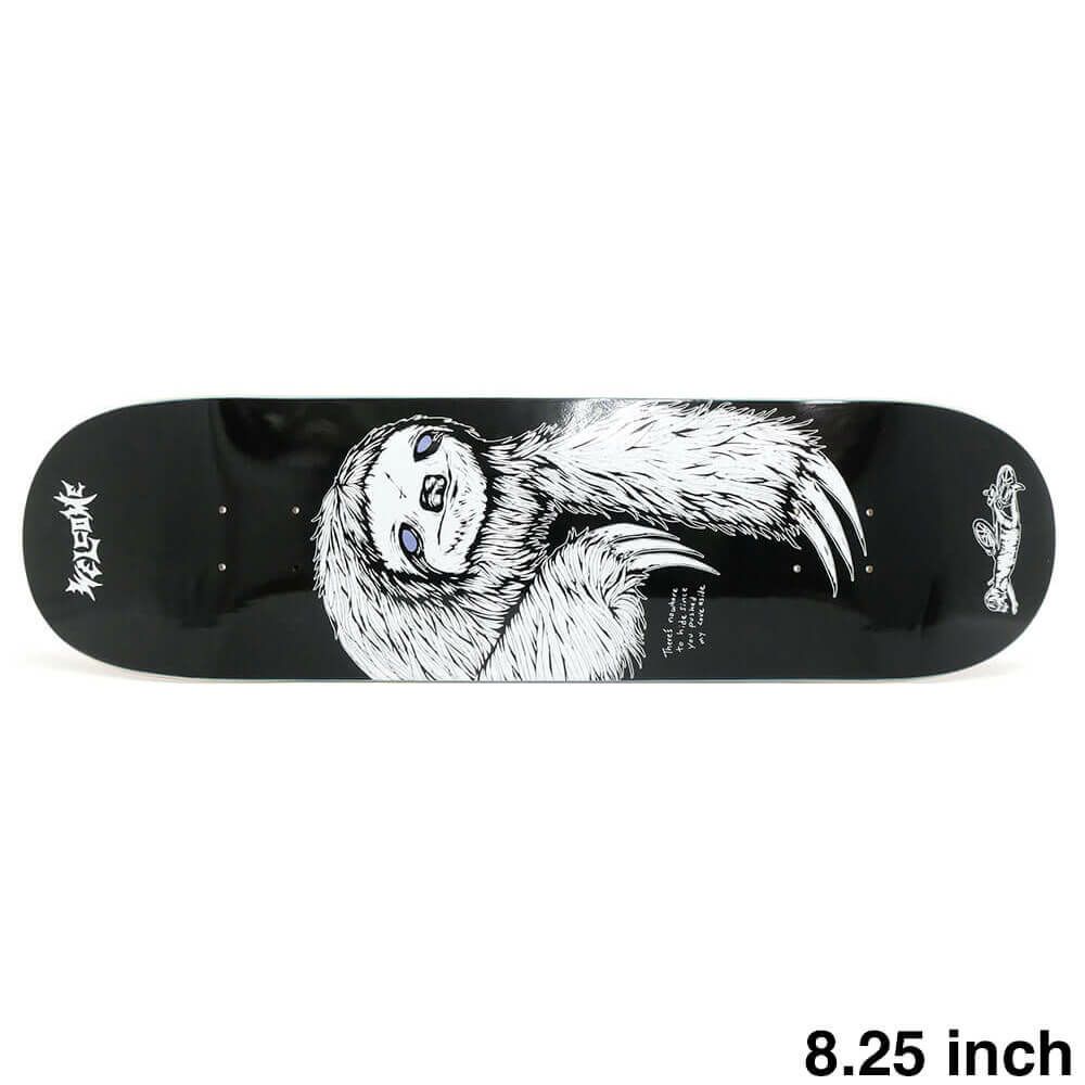 WELCOME DECK ウェルカム デッキ TEAM SLOTH BLACK/WHITE 8.25 スケートボード スケボー