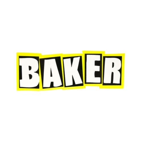 BAKER STICKER ベイカー ステッカー BRAND LOGO NEON YELLOW スケートボード スケボー