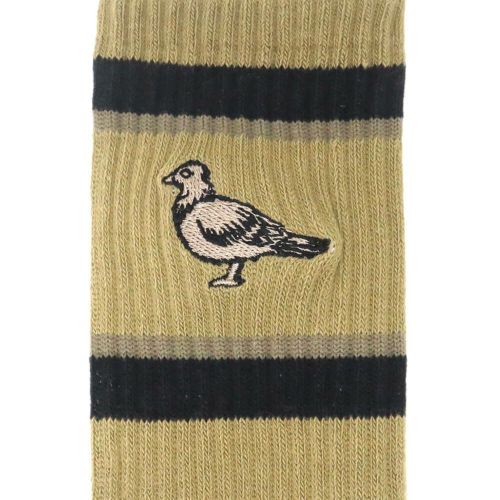 ANTIHERO SOCKS アンチヒーロー ソックス 靴下 BASIC PIGEON EMB BROWN/BLACK スケートボード スケボー 4