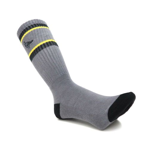 ANTIHERO SOCKS アンチヒーロー ソックス 靴下 BASIC PIGEON EMB CHARCOAL/BLACK スケートボード スケボー 