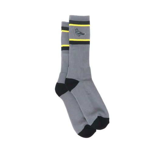 ANTIHERO SOCKS アンチヒーロー ソックス 靴下 BASIC PIGEON EMB CHARCOAL/BLACK スケートボード スケボー 3