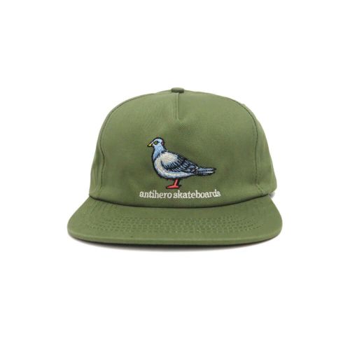 ANTIHERO CAP アンチヒーロー キャップ LIL PIGEON SNAPBACK SAFARI GREEN スケートボード スケボー 1