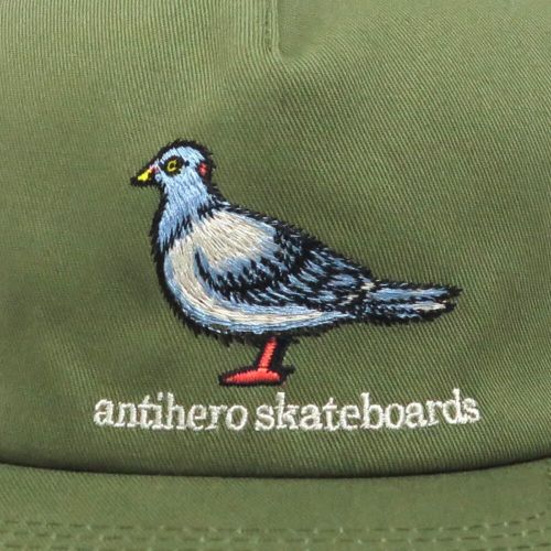 ANTIHERO CAP アンチヒーロー キャップ LIL PIGEON SNAPBACK SAFARI GREEN スケートボード スケボー 4