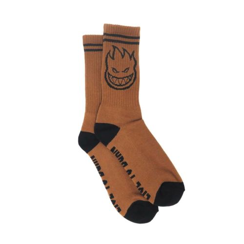 SPITFIRE SOCKS スピットファイヤー ソックス 靴下 BIGHEAD DARK BROWN/BLACK スケートボード スケボー 3