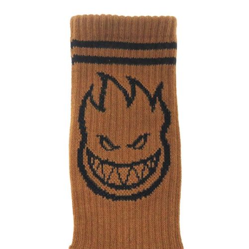 SPITFIRE SOCKS スピットファイヤー ソックス 靴下 BIGHEAD DARK BROWN/BLACK スケートボード スケボー 4