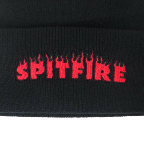 SPITFIRE KNITCAP スピットファイヤー ニットキャップ DEMONSEED SCRIPT CUFF BEANIE BLACK スケートボード スケボー 2