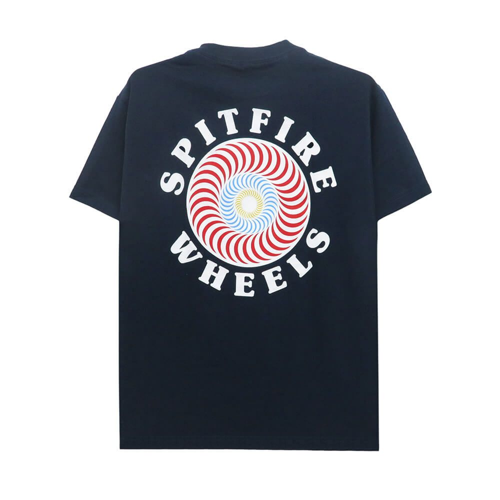 SPITFIRE T-SHIRT スピットファイヤー Tシャツ OG CLASSIC FILL NAVY/RED/WHITE スケートボード スケボー 