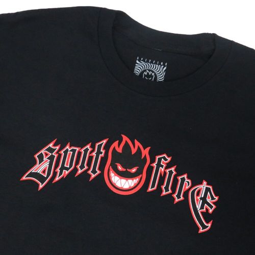 SPITFIRE LONG SLEEVE スピットファイヤー ロングスリーブTシャツ IMMORTAL FIRE BLACK スケートボード スケボー 1