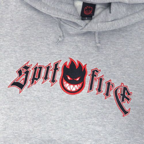 SPITFIRE HOOD スピットファイヤー パーカー IMMORTAL FIRE EMB GREY スケートボード スケボー 1