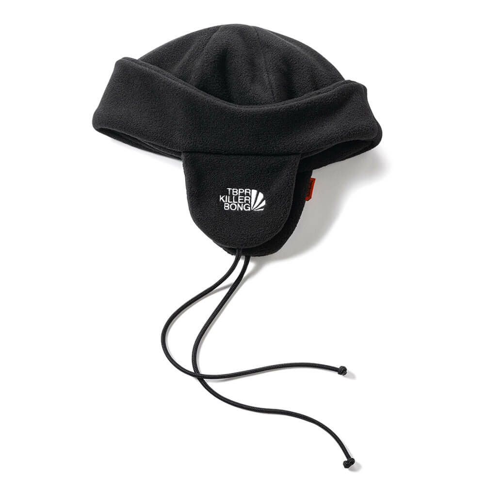 TIGHTBOOTH（TBPR）KNITCAP タイトブース ニットキャップ TIGHTBOOTH x KILLER BONG FLEECE FLIGHT BEANIE BLACK スケートボード スケボー