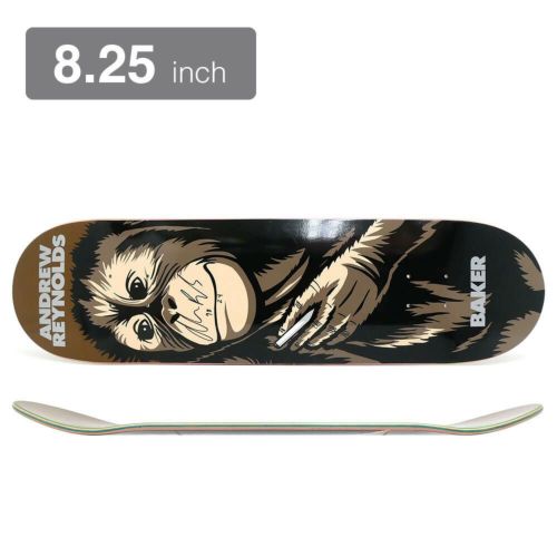 サイン入り！ BAKER DECK ベイカー デッキ ANDREW REYNOLDS SMOKING MONKEY REISSUE 8.25 スケートボード スケボー