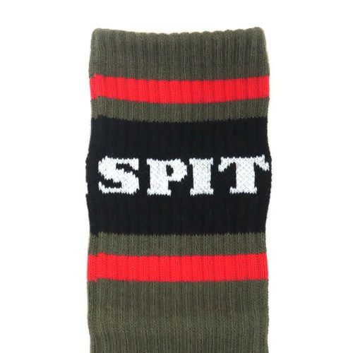 SPITFIRE SOCKS スピットファイヤー ソックス 靴下 CLASSIC 87 BIGHEAD OLIVE/BLACK/RED スケートボード スケボー 4