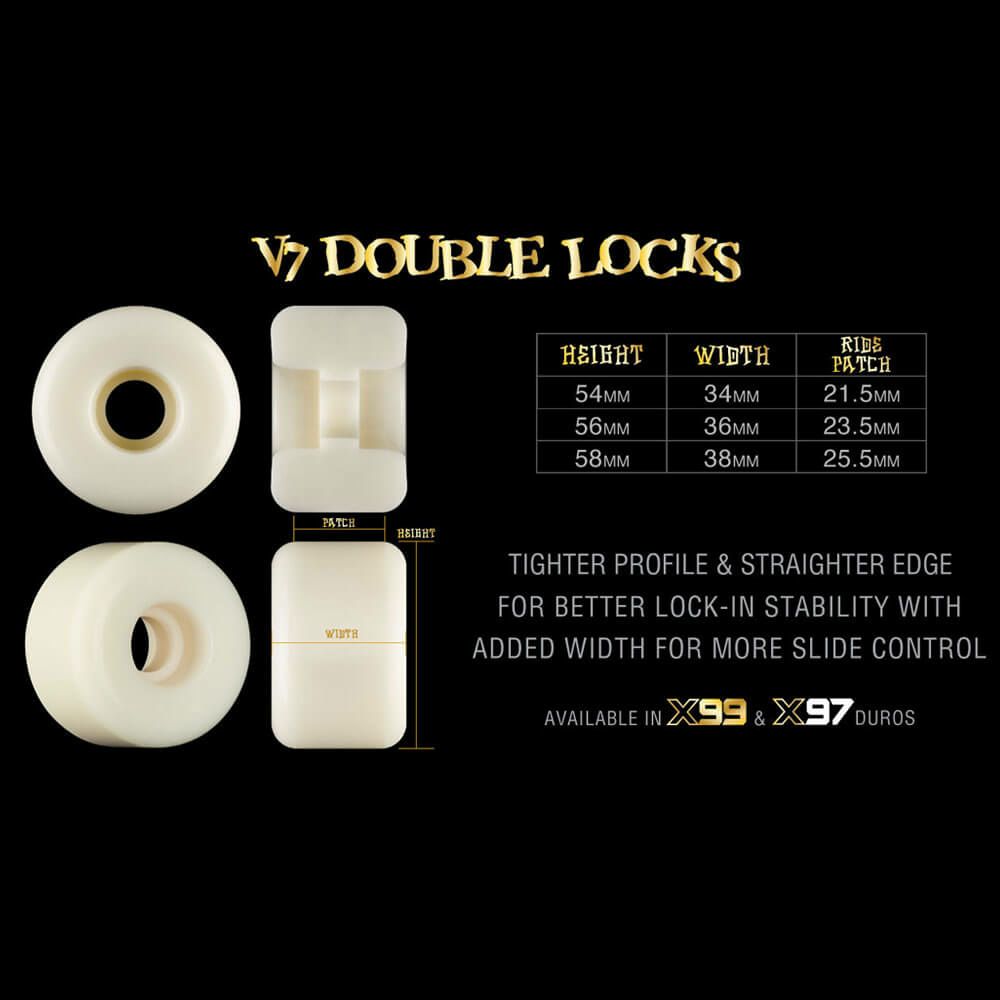 BONES WHEEL ボーンズ ウィール X-FORMULA V7（DOUBLE LOCKS）97A 58mm スケートボード スケボー 1