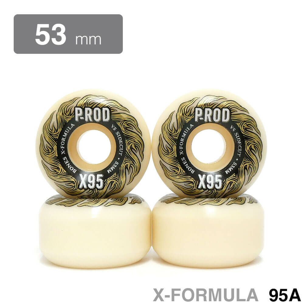 BONES WHEEL ボーンズ ウィール X-FORMULA V5（SIDECUT）95A PAUL RODRIGUEZ（P-ROD） 53mm スケートボード スケボー