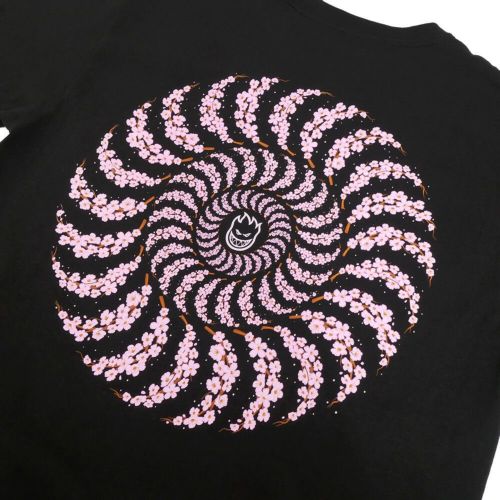 SPITFIRE T-SHIRT スピットファイヤー Tシャツ YUTO HORIGOME CHERRY BLOSSOM CLASSIC BLACK スケートボード スケボー 3
