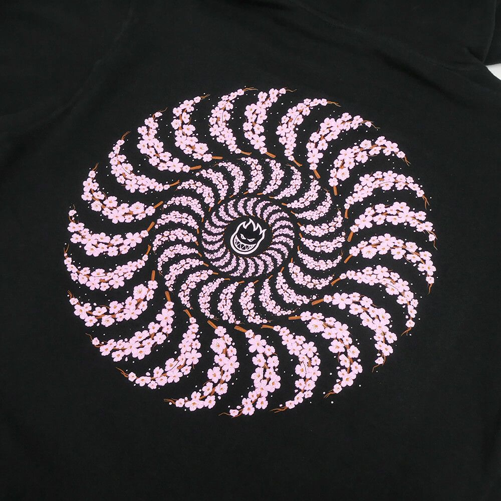 SPITFIRE HOOD スピットファイヤー パーカー YUTO HORIGOME CHERRY BLOSSOM CLASSIC BLACK スケートボード スケボー 3