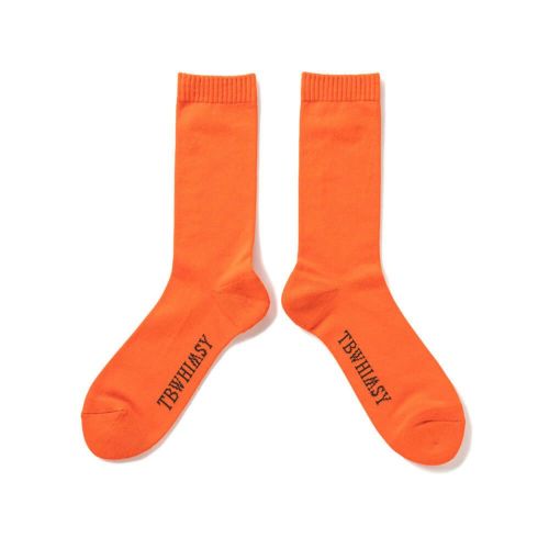 TIGHTBOOTH（TBPR）SOCKS タイトブース ソックス 靴下 LABEL LOGO SOCKS ORANGE スケートボード スケボー 2