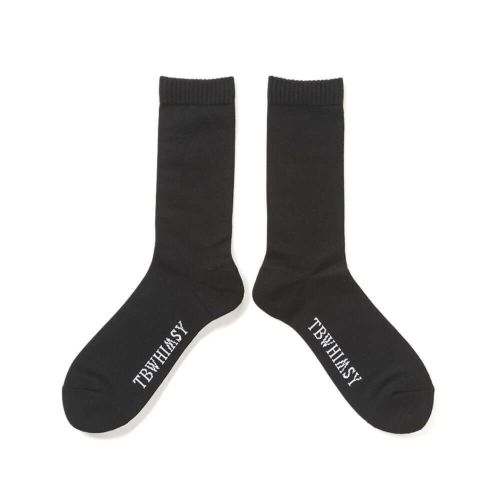 TIGHTBOOTH（TBPR）SOCKS タイトブース ソックス 靴下 LABEL LOGO SOCKS BLACK スケートボード スケボー 2