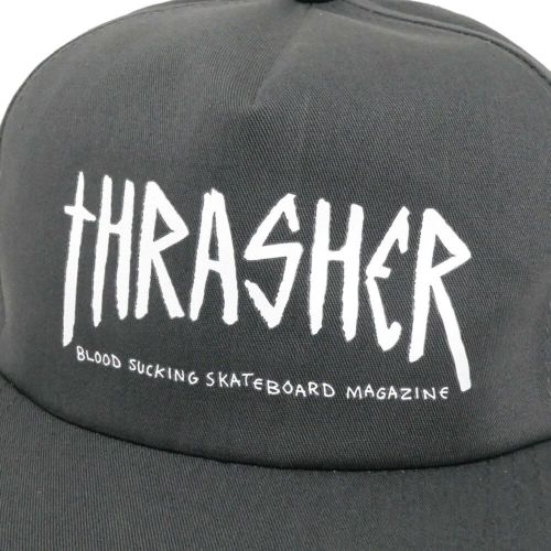 THRASHER CAP スラッシャー キャップ THRASHER x TOY MACHINE SCRATCH SNAPBACK CHARCOAL（US企画） スケートボード スケボー　4