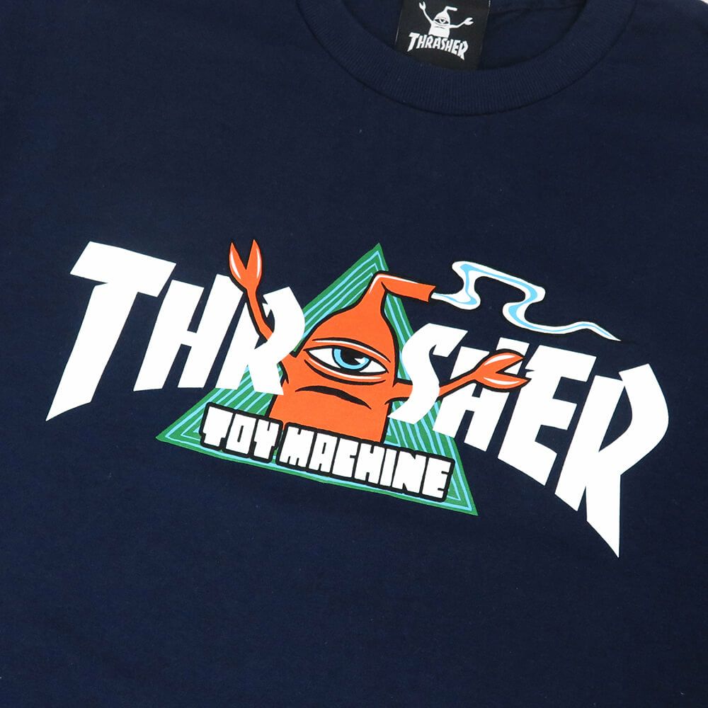 THRASHER T-SHIRT スラッシャー Tシャツ THRASHER X TOY MACHINE