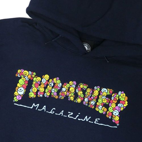 THRASHER HOOD スラッシャー パーカー THRASHER X TOY MACHINE SMILE BY SPANKY NAVY（US企画） スケートボード スケボー 1