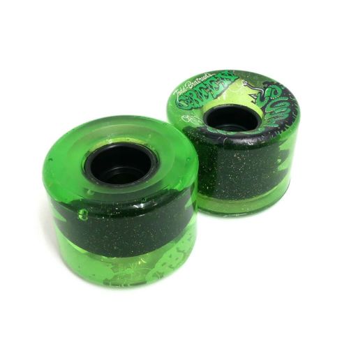 OJ WHEEL オージェー ソフトウィール（クルーザー） SUPER JUICE（78A）GREEN WORMS 緑 60mm スケートボード スケボー 1