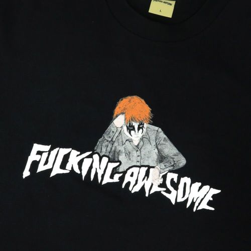 FUCKING AWESOME T-SHIRT ファッキンオーサム Tシャツ AIDAN PAINTING STAMP LOGO BLACK スケートボード スケボー 1