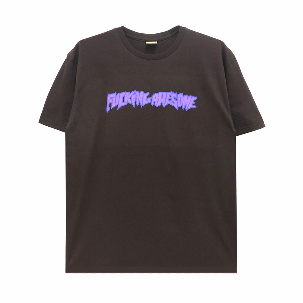 FUCKING AWESOME T-SHIRT ファッキンオーサム Tシャツ 2025 STAMP LOGO BROWN スケートボード スケボー 