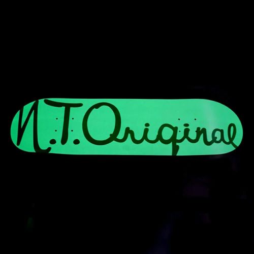 N.T.ORIGINAL DECK エヌティーオリジナル デッキ TEAM LOGO GLOW IN THE DARK 7.625 スケートボード スケボー 2