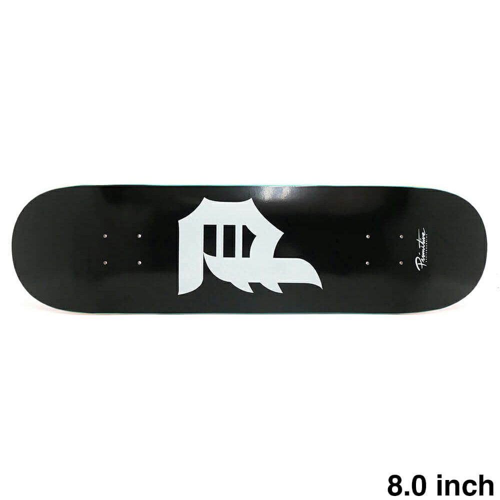 PRIMITIVE DECK プリミティブ デッキ TEAM DIRTY P BLACK GRAY 8.0 スケートボード スケボー