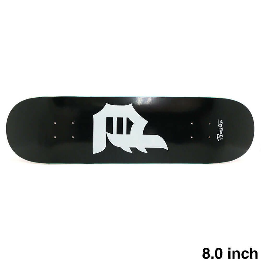 PRIMITIVE DECK プリミティブ デッキ TEAM DIRTY P BLACK GRAY 8.0 スケートボード スケボー
