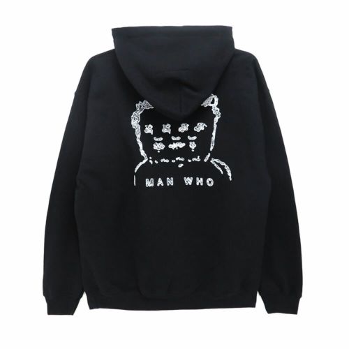 MAN WHO HOOD マンフー パーカー 風合い BLACK スケートボード スケボー 