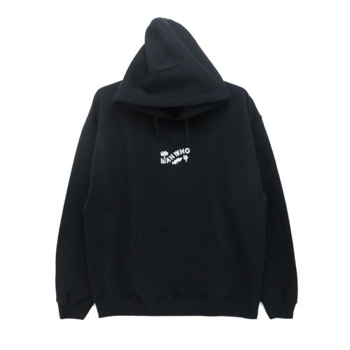 MAN WHO HOOD マンフー パーカー 風合い BLACK スケートボード スケボー 1