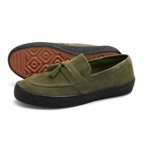 LAST RESORT AB SHOES ラストリゾートエービー シューズ スニーカー VM005 SUEDE LO（BLACK LABEL） NEW OLIVE/BLACK スケートボード スケボー 1