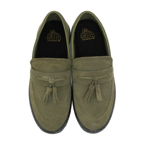 LAST RESORT AB SHOES ラストリゾートエービー シューズ スニーカー VM005 SUEDE LO（BLACK LABEL） NEW OLIVE/BLACK スケートボード スケボー 2