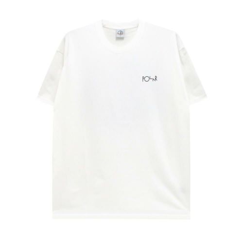 POLAR T-SHIRT ポーラー Tシャツ FILL LOGO BURNSIDE 2084 WHITE スケートボード スケボー 1