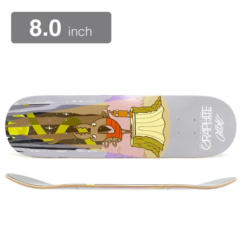 DORCUS DECK ドーカス デッキ TEAM Mr.DOO MOON LIGHT CRUISE BLACK 8.0 スケートボード スケボー