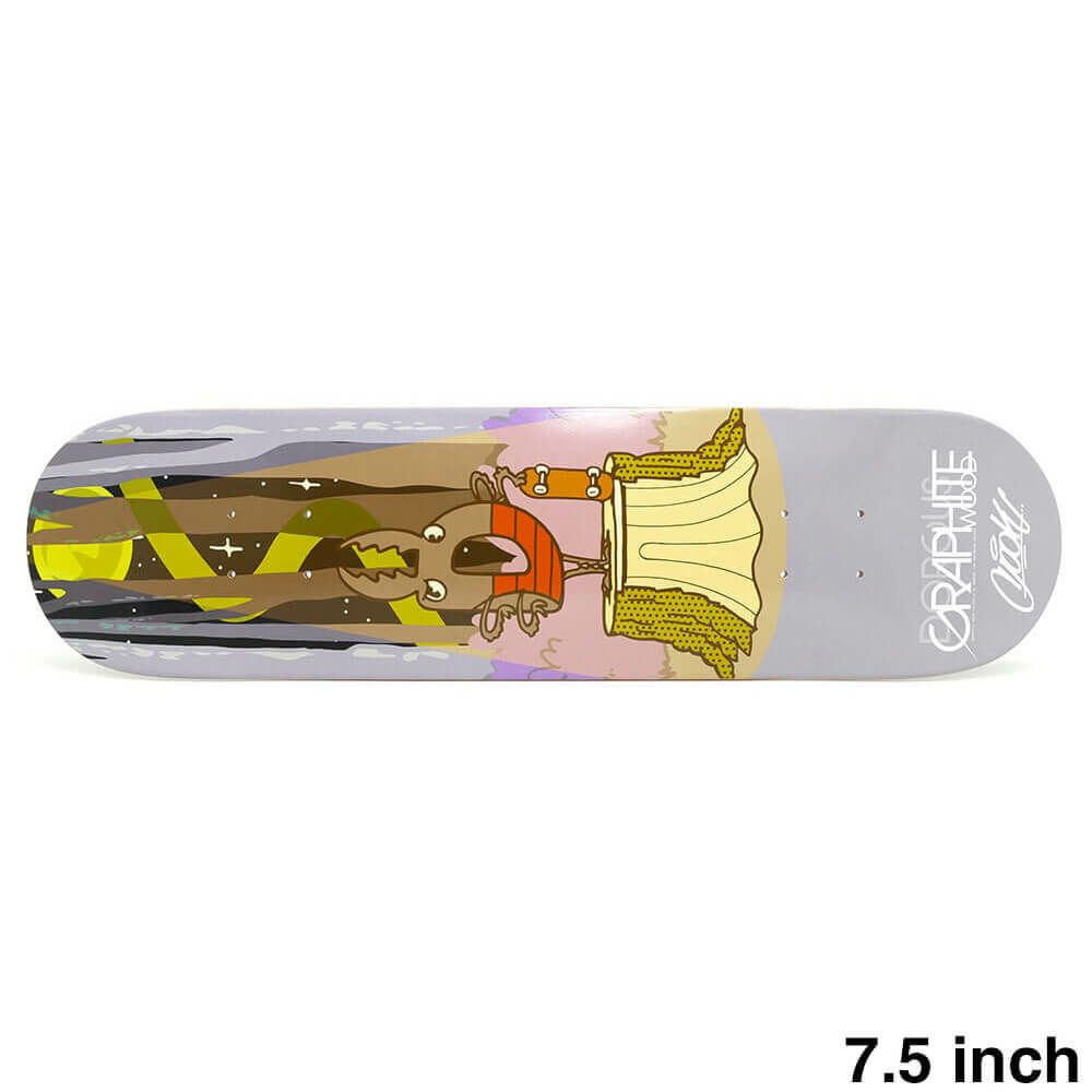 DORCUS DECK ドーカス デッキ TEAM Mr.DOO MOON LIGHT CRUISE BLACK 7.5 スケートボード スケボー