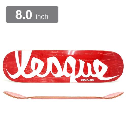 LESQUE DECK レスケ デッキ MANA SASAKI RED STAIN 8.0 スケートボード スケボー