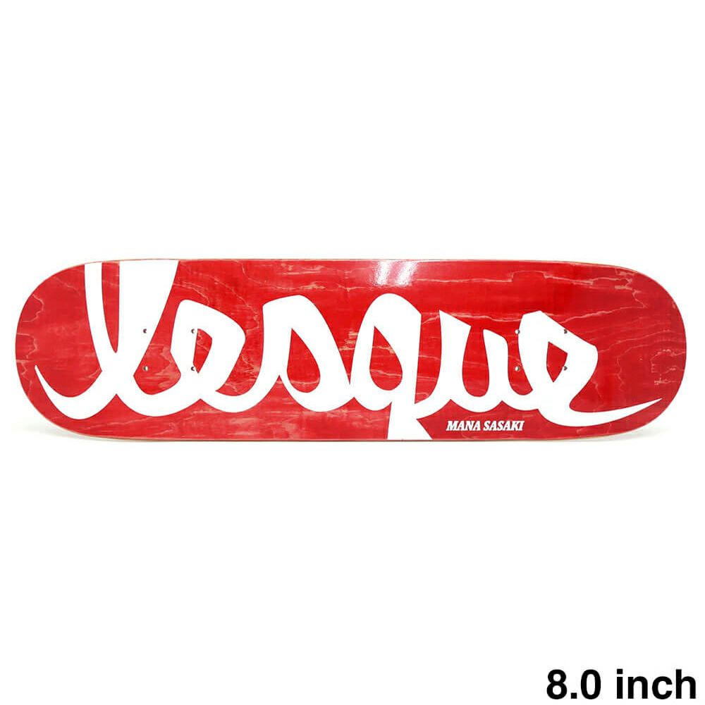 LESQUE DECK レスケ デッキ MANA SASAKI RED STAIN 8.0 スケートボード スケボー