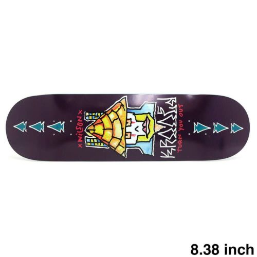 KROOKED DECK クルキッド デッキ ANDREW WILSON TURN OUT EMERALD STAIN 8.38 スケートボード スケボー