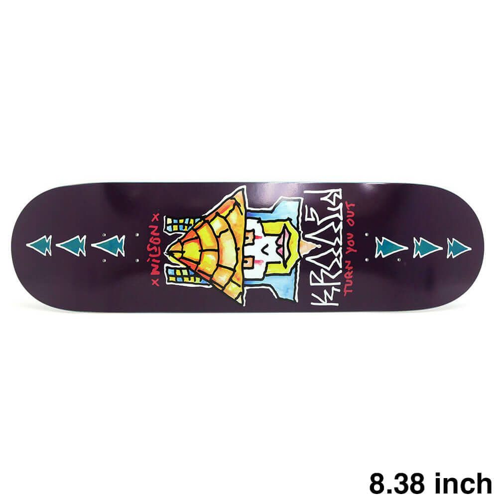 KROOKED DECK クルキッド デッキ ANDREW WILSON TURN OUT EMERALD STAIN 8.38 スケートボード スケボー