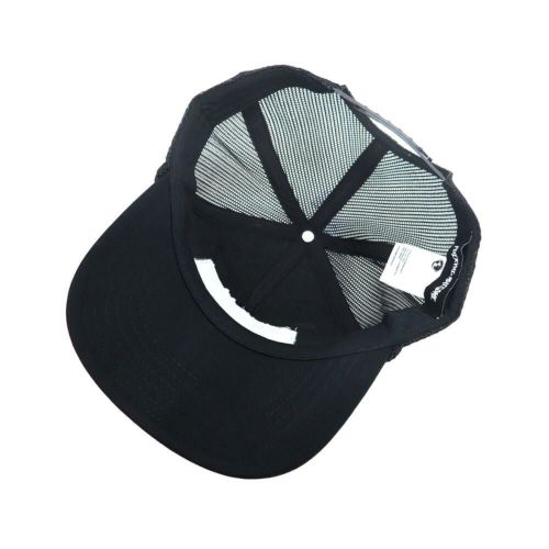 FUCKING AWESOME MESH CAP ファッキンオーサム メッシュキャップ SPIKE REPEAT EMBROIDERED 5 PANEL MESH BLACK スケートボード スケボー 3