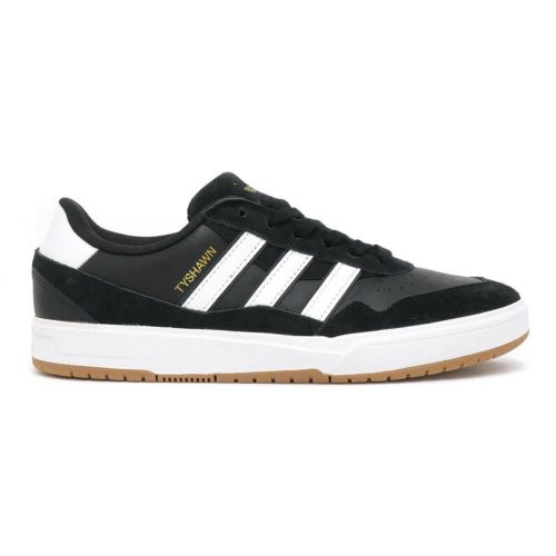 ADIDAS SHOES アディダス シューズ スニーカー TYSHAWN II JI0846 BLACK/WHITE/GUM スケートボード スケボー 3