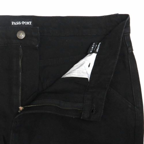 PASS~PORT JEANS パスポート パンツ ジーンズ WORKERS CLUB JEANS R43 WASHED BLACK スケートボード スケボー 2