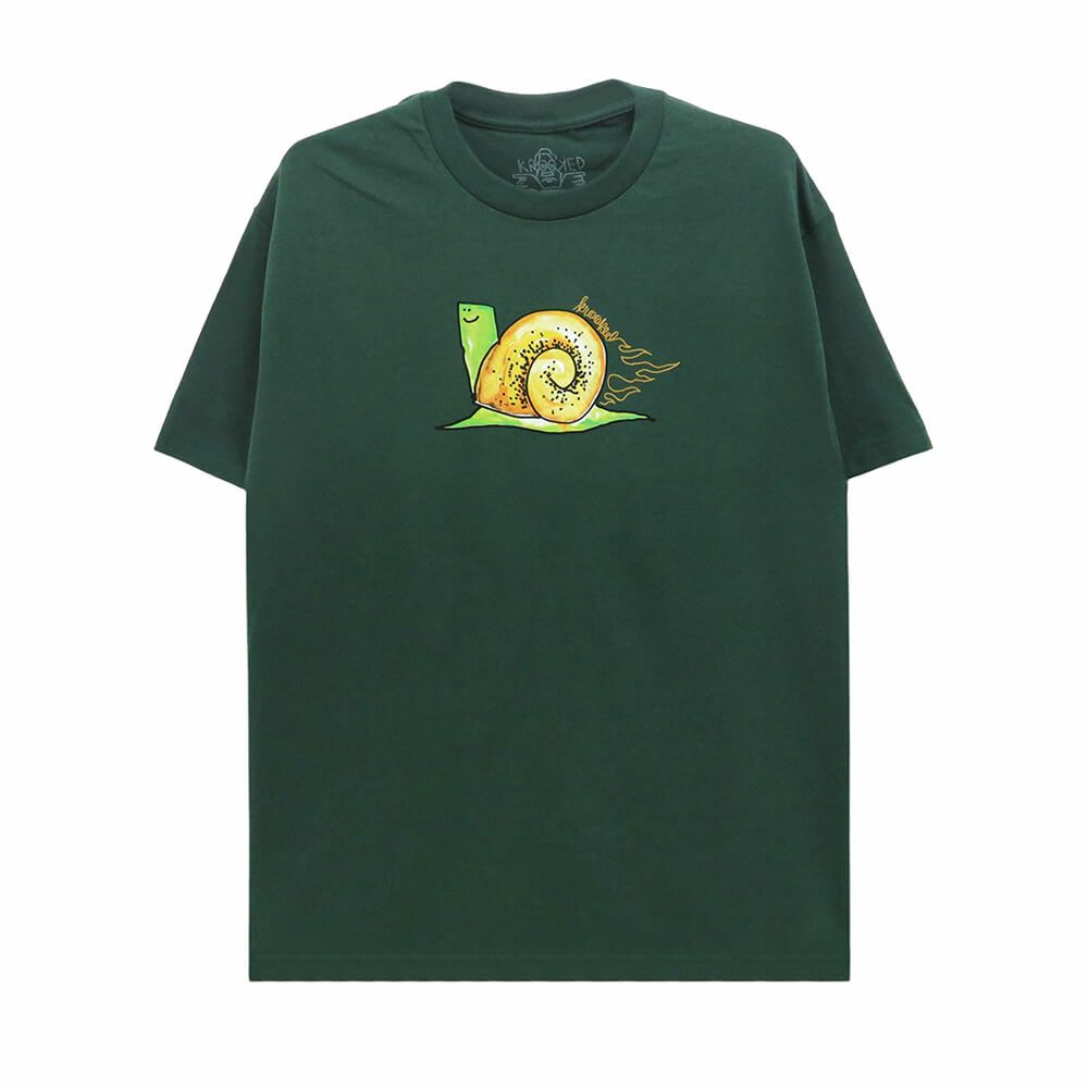 KROOKED T-SHIRT クルキッド Tシャツ FLAME SNAIL FOREST スケートボード スケボー 