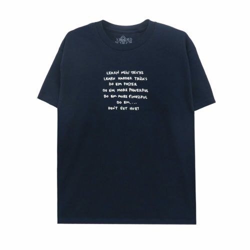 KROOKED T-SHIRT クルキッド Tシャツ NEW TRICKS NAVY スケートボード スケボー 