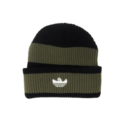 ADIDAS KNITCAP アディダス ニットキャップ SHMOO BEANIE OLIVE/BLACK スケートボード スケボー 